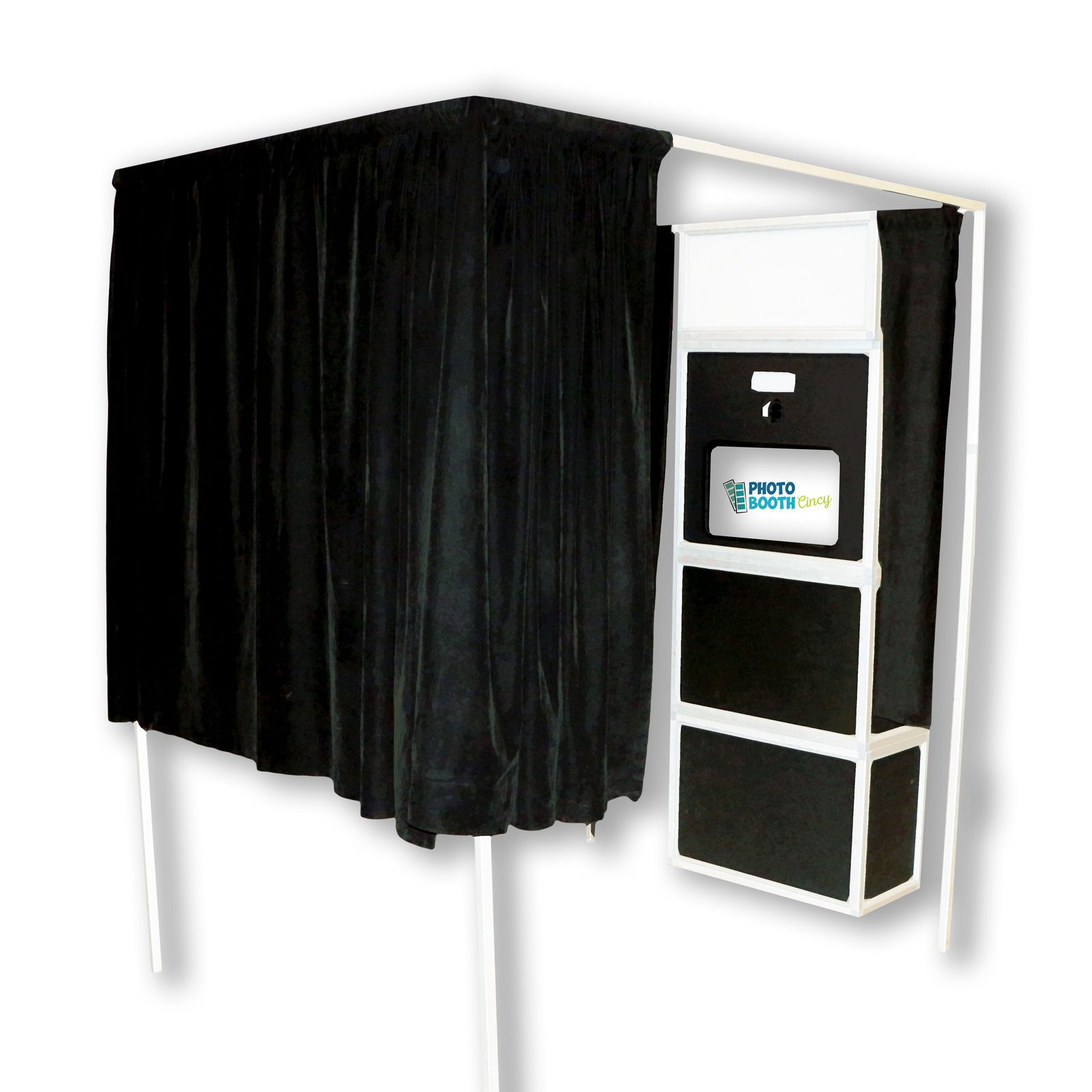 Enclosed photo booth rental Cincinnati Ohio