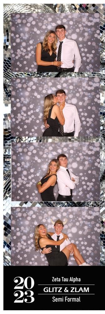 Semi formal photo strip - sequin border